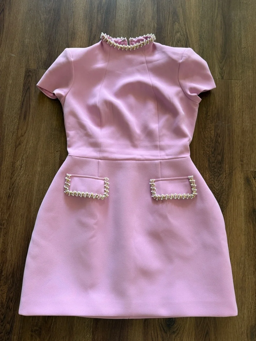 New Nadine Merabi Simone Pink Mini Dress - Picture 4 of 7